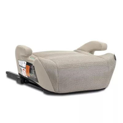 Inaltator auto pentru copii, Zen, Isofix, 6-12 Ani, 125-150 cm, cu conectori pentru ghidaj, Beige