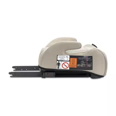 Inaltator auto pentru copii, Zen, Isofix, 6-12 Ani, 125-150 cm, cu conectori pentru ghidaj, Beige