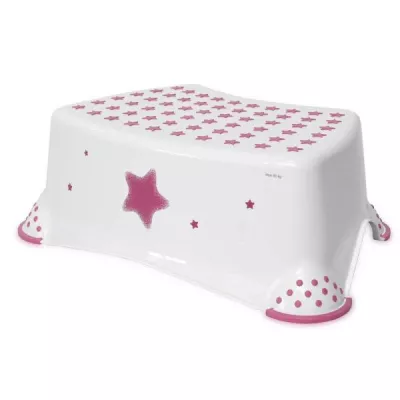 Inaltatoare - Inaltator baie, antiderapant, 40.5x29x14 cm, Stars Pink, bebelorelli.ro