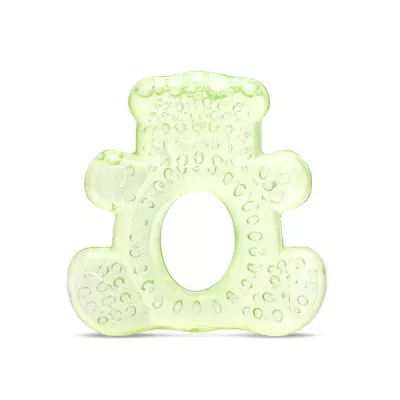 Jucarii de dentitie bebe - Jucarie de dentitie bebelusi, refrigeranta, 3 luni+, Bear, Fresh Green, bebelorelli.ro