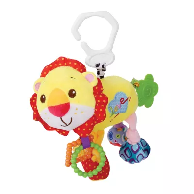 Jucarie de dentitie din plus, Lion, 29 cm, cu vibratii, Multicolor