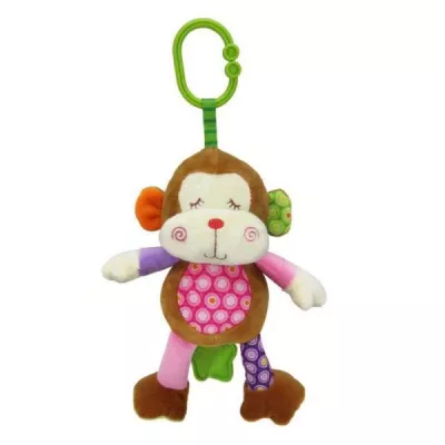 Lichidare de Stoc - Jucarie de plus, 24 cm, muzicala, 0 luni+, maimutica, bebelorelli.ro