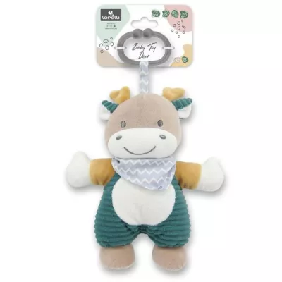 Jucarie de plus, Cerb albastru, 22 cm, zornaitoare, 0 luni+