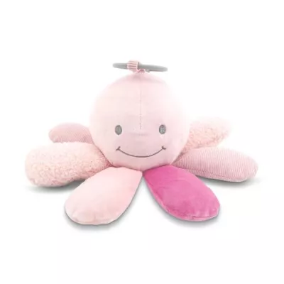 Jucarii din plus - Jucarie din plus, de activitate, Octopus, Natural Pink, 0 luni+, bebelorelli.ro
