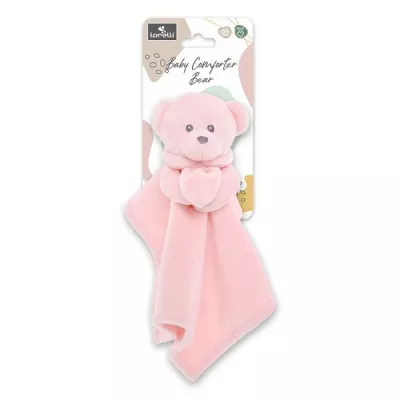 Jucarii din plus - Jucarie din plus, potrivita pentru imbratisare si linistire, Bear Pink Natural, 0 luni+, bebelorelli.ro