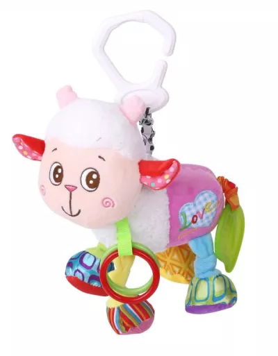 Lichidare de Stoc - Jucarie zornaitoare din plus, Sheep, 32 cm, cu vibratii, multicolor, bebelorelli.ro
