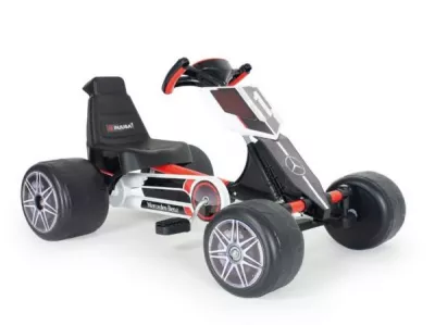 Kart pentru copii, licentiat Mercedes Benz, actionare cu pedale, design sport, 2-4 ani