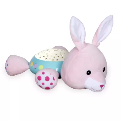 Carusele muzicale si lampi de veghe - Lampa de veghe, cu sunete si proiector, Rabbit, bebelorelli.ro