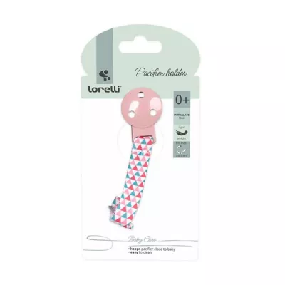 Lant cu clips pentru suzeta, 0 luni+, Blush Pink