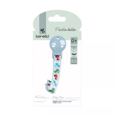 Suzete - Lant cu clips pentru suzeta, 0 luni+, Moonlight Blue, bebelorelli.ro