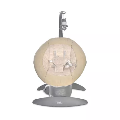 Leagane electrice - Leagan Bella, electric, rotativ, panou muzical, Beige Dots, bebelorelli.ro