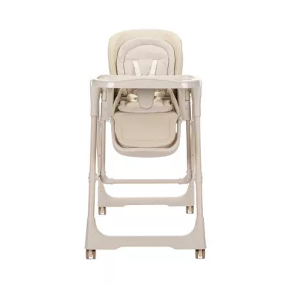 Leagan electric si scaun de masa 2 in 1, Nomino, Bluetooth, telecomanda, 3 viteze de leganare, panou muzical, Beige