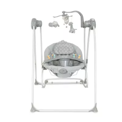 Leagane electrice - Leagan, Tango, sistem 2in1, electric, muzical, cu vibratii, Grey Trees, bebelorelli.ro