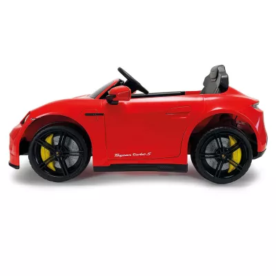 Vehicule electrice pentru copii - Masina electrica pentru copii Injusa, Porsche Taycan, 12V, 2 viteze, frana electrica, lumini LED, radio, USB, telecomanda, 2 ani+, bebelorelli.ro