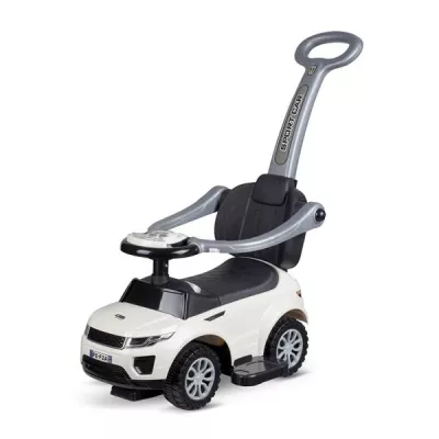 Masinuta de teren cu maner parental, Lorelli, muzica, sunete si lumini, 1-3 ani, White