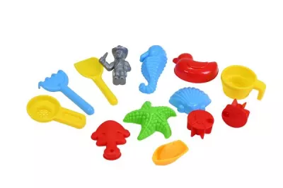 Masuta pliabila Vapor de joaca cu nisip si apa pentru copii, Knorr Toys, include lopatica, multiple forme pentru nisip, 2 cadite pentru apa, 51x31,5x58 cm, 3 ani+, Corabia Piratilor