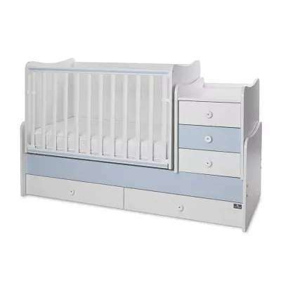 Patuturi si mobiliere din lemn - Mobilier Maxi Plus, White Baby Blue, bebelorelli.ro