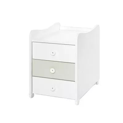 Mobilier multifunctional, Maxi Plus, 70 x 160 cm, transformabil, Trio White Milky Green