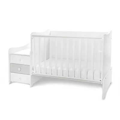 Mobilier multifunctional, Maxi Plus, 70 x 160 cm, transformabil, Trio White Milky Green
