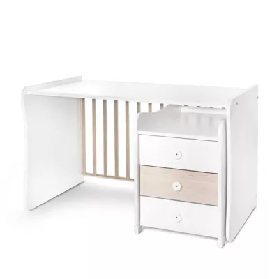 Mobilier multifunctional, Maxi Plus, 70 x 160 cm, transformabil, Trio White Light Oak