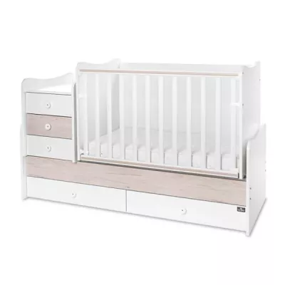 Mobilier multifunctional, Maxi Plus, 70 x 160 cm, transformabil, Trio White Light Oak