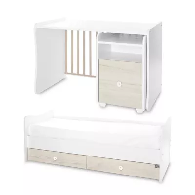Mobilier multifunctional, Trend Plus, 167 x 72 x 105 cm, transformabil, Trio White Light Oak