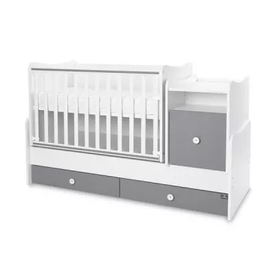 Mobilier multifunctional, Trend Plus, 167 x 72 x 105 cm, transformabil, Trio White Stone Grey