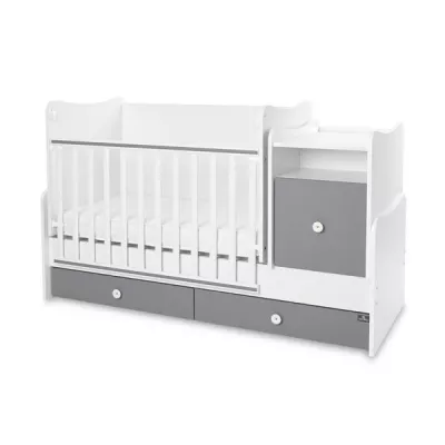 Mobilier multifunctional, Trend Plus, 167 x 72 x 105 cm, transformabil, Trio White Stone Grey