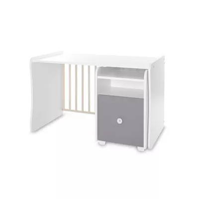 Mobilier multifunctional, Trend Plus, 167 x 72 x 105 cm, transformabil, Trio White Stone Grey