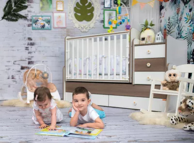 Mobilier Trend Plus, White Baby Blue