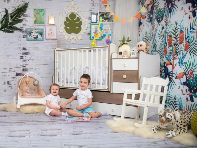 Mobilier Trend Plus, White Baby Blue
