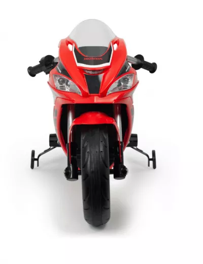 Motocicleta electrica pentru copii, Injusa, licenta Honda CBR , 12V, include roti ajutatoare, 3-6 Ani