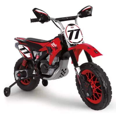 Motocicleta electrica pentru copii, Injusa, Thunder Max VX, 12V, frana electrica, 3 Ani+