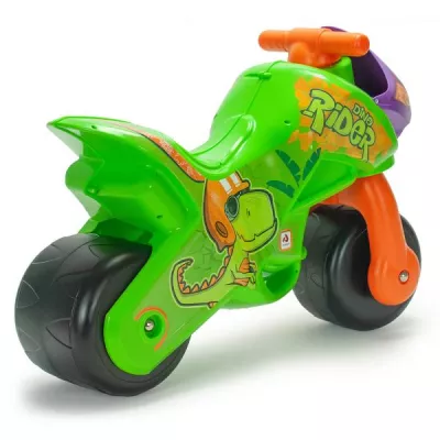 Vehicule pentru Copii - Motocicleta pentru copii, Injusa, Twin Dino, roti late din plastic, 18 luni+, bebelorelli.ro