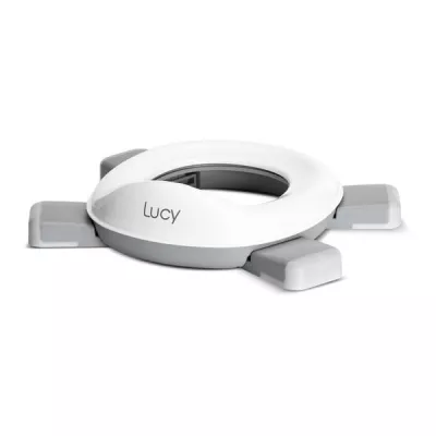 Olite - Olita pliabila de voiaj 2in1, Lucy, cu functie reductor WC, include geanta de transport si 20 saci de unica folosinta, Grey, bebelorelli.ro