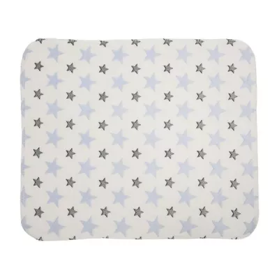 Paturica moale cu jucarie din plus elefant, Nappy, 90 x 75 cm, 0 luni+, Blue
