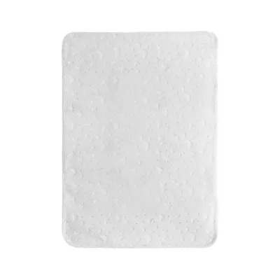 Paturica pentru bebelusi, Twinkle, material moale, model decorativ in relief, 80 x 110 cm, 0 luni+, Grey