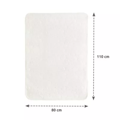 Paturica pentru bebelusi, Twinkle, material moale, model decorativ in relief, 80 x 110 cm, 0 luni+, Beige
