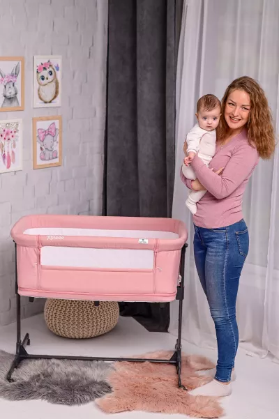 Patut 2 in 1 Co Sleeper, Milano, Pink