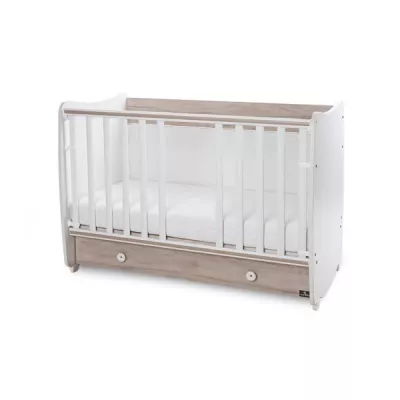 Patut balansoar Dream, 60 x 120 cm, transformabil, White Light Oak new