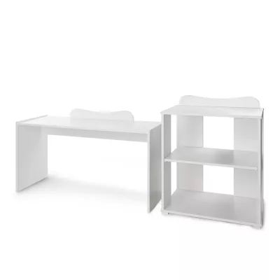 Patut modular multifunctional, 5 confirgurari diferite, 190 x 72 cm, Multi, White