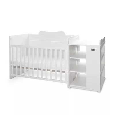 Patut modular multifunctional, 5 confirgurari diferite, 190 x 72 cm, Multi, White