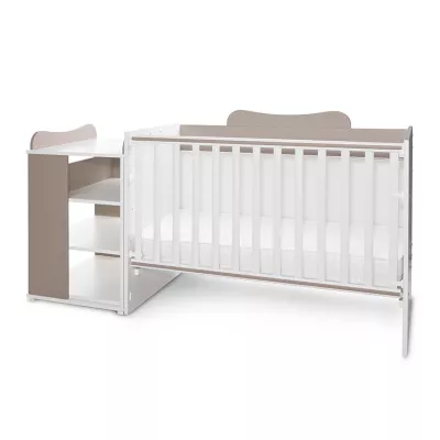Patut modular multifunctional, 5 confirgurari diferite, 190 x 72 cm, Multi, White & String