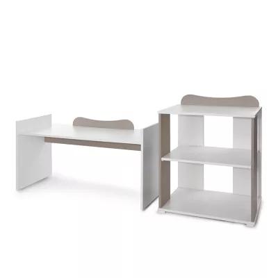 Patut modular multifunctional, 5 confirgurari diferite, 190 x 72 cm, Multi, White & String