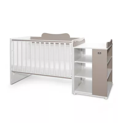 Patut modular multifunctional, 5 confirgurari diferite, 190 x 72 cm, Multi, White & String