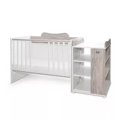 Patut modular multifunctional, 5 confirgurari diferite, 190 x 72 cm, Multi, White & Artwood
