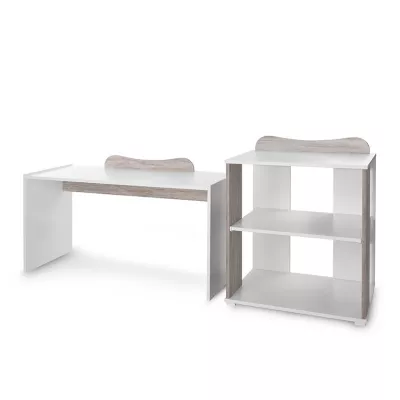 Patut modular multifunctional, 5 confirgurari diferite, 190 x 72 cm, Multi, White & Artwood