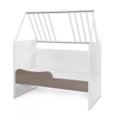 Patut modular multifunctional, 5 confirgurari diferite, 190 x 72 cm, Multi, White & Coffee