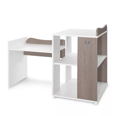 Patut modular multifunctional, 5 confirgurari diferite, 190 x 72 cm, Multi, White & Coffee