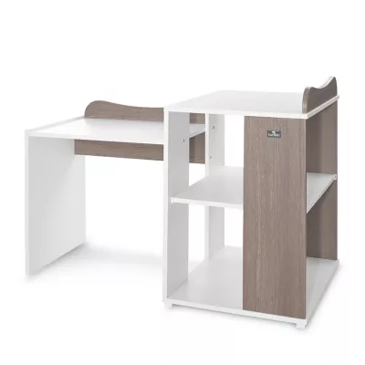 Patut modular multifunctional, 5 confirgurari diferite, 190 x 72 cm, Multi, White & Coffee